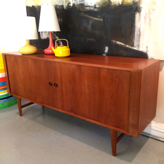 Teak Tambour Sideboard