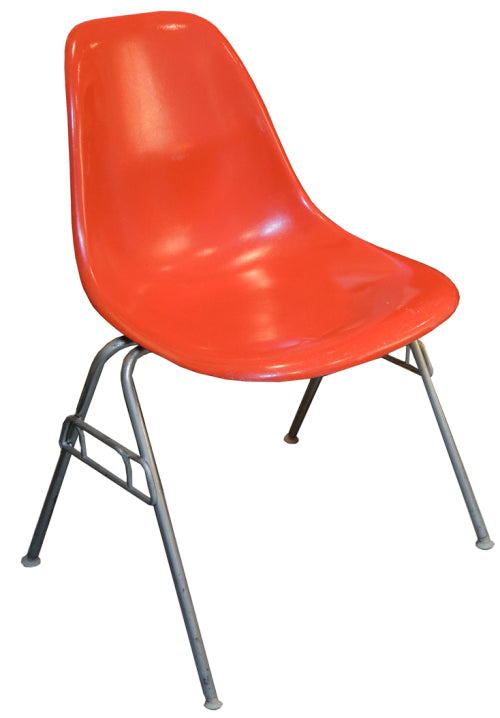 Vintage Eames Red Shell Chairs