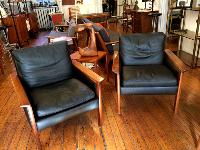 Hans Olsen Rosewood Lounge Chairs