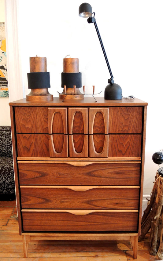 Walnut Highboy Dresser