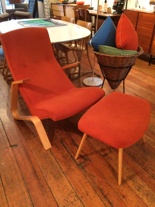 Grasshopper Chair and Ottoman