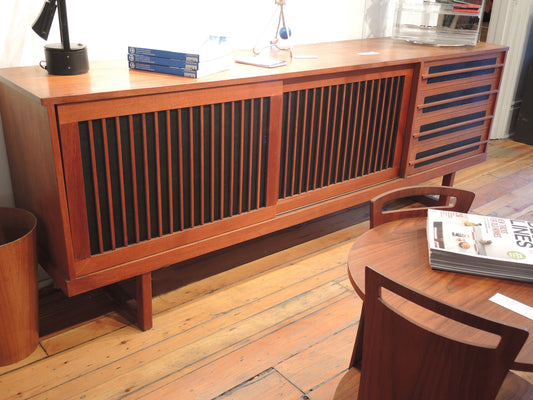 Teak & Naugahyde Sideboard