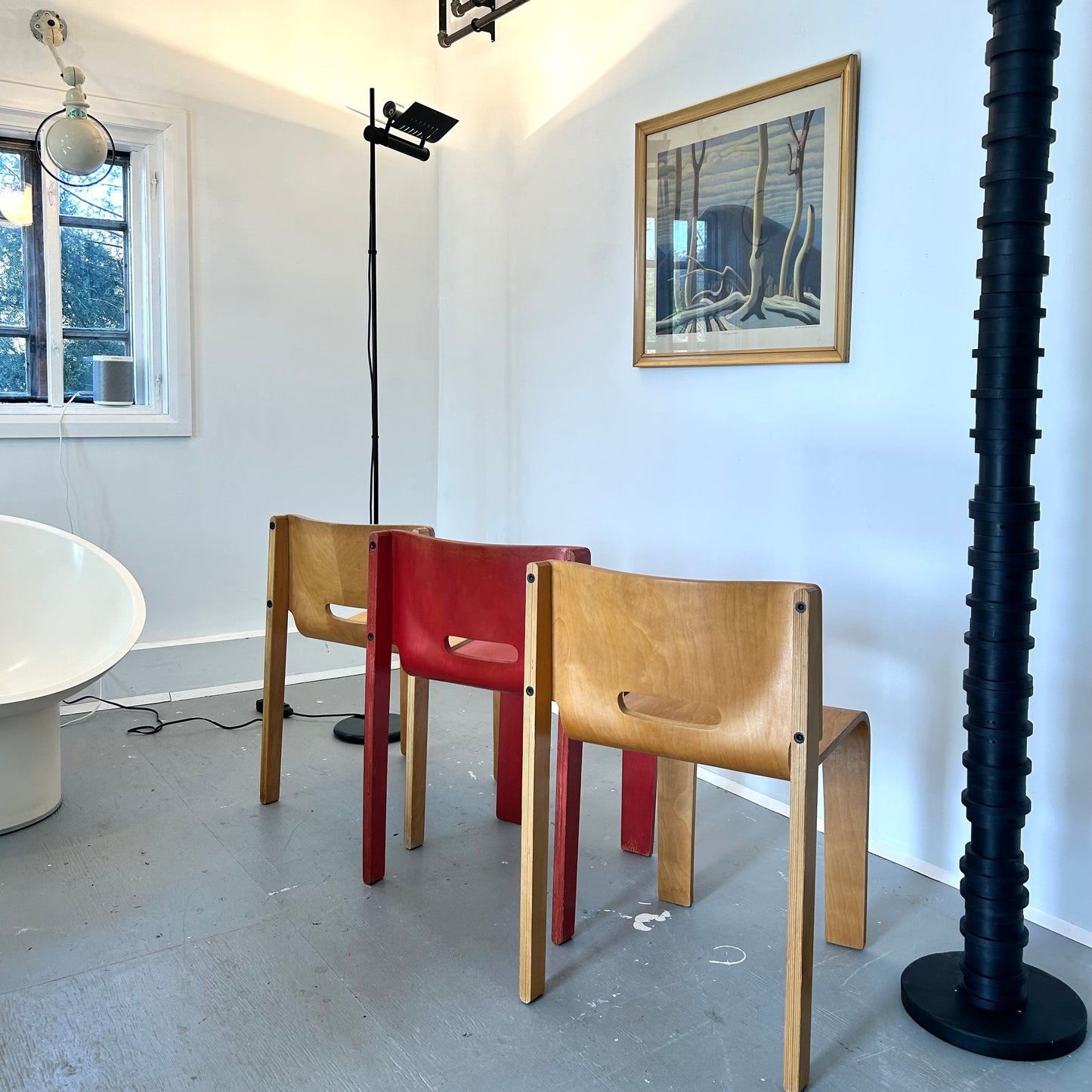 Muller + Stewart Stacking Chairs