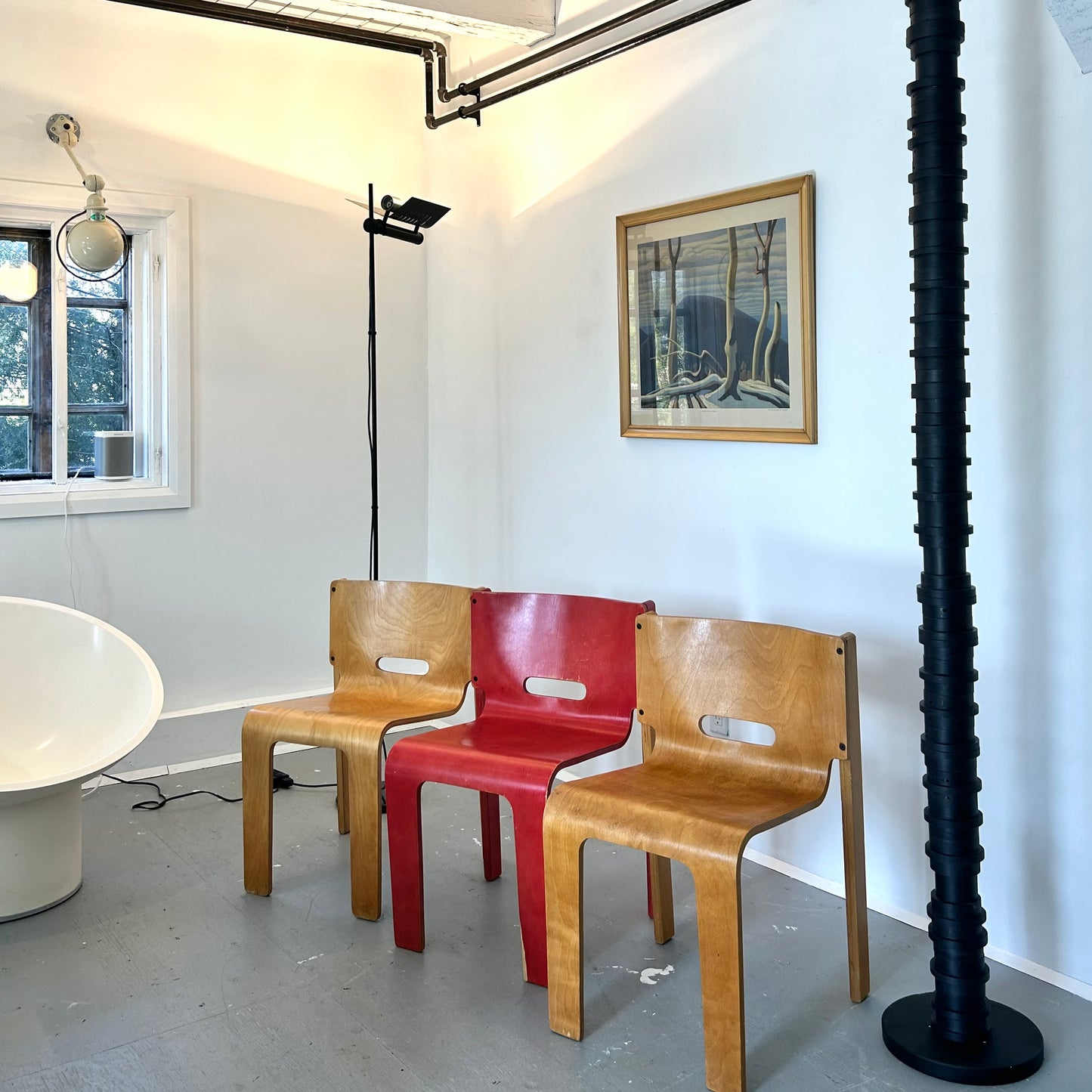 Muller + Stewart Stacking Chairs