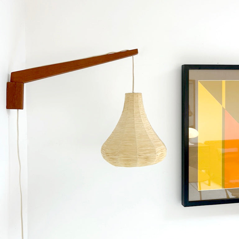 Teak Wall Lamp