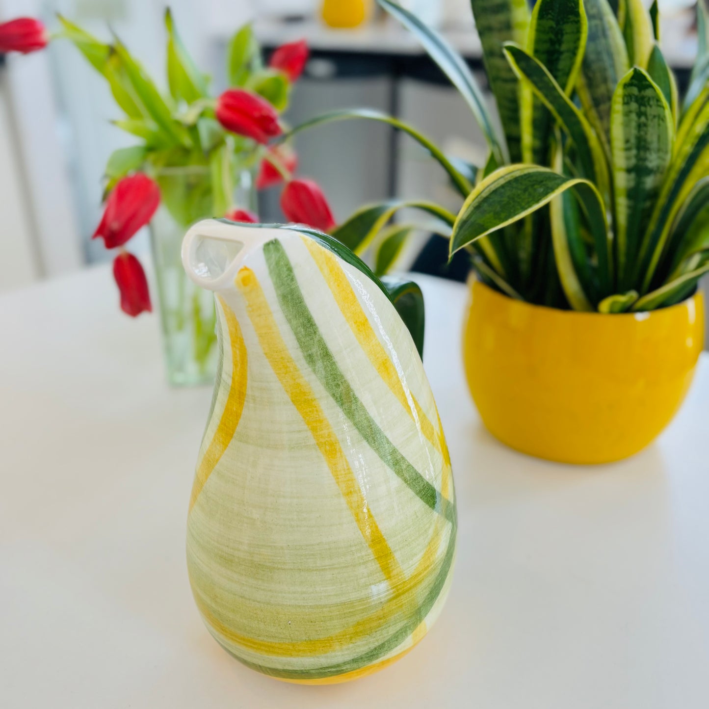 Vernonware Gingham Pitcher