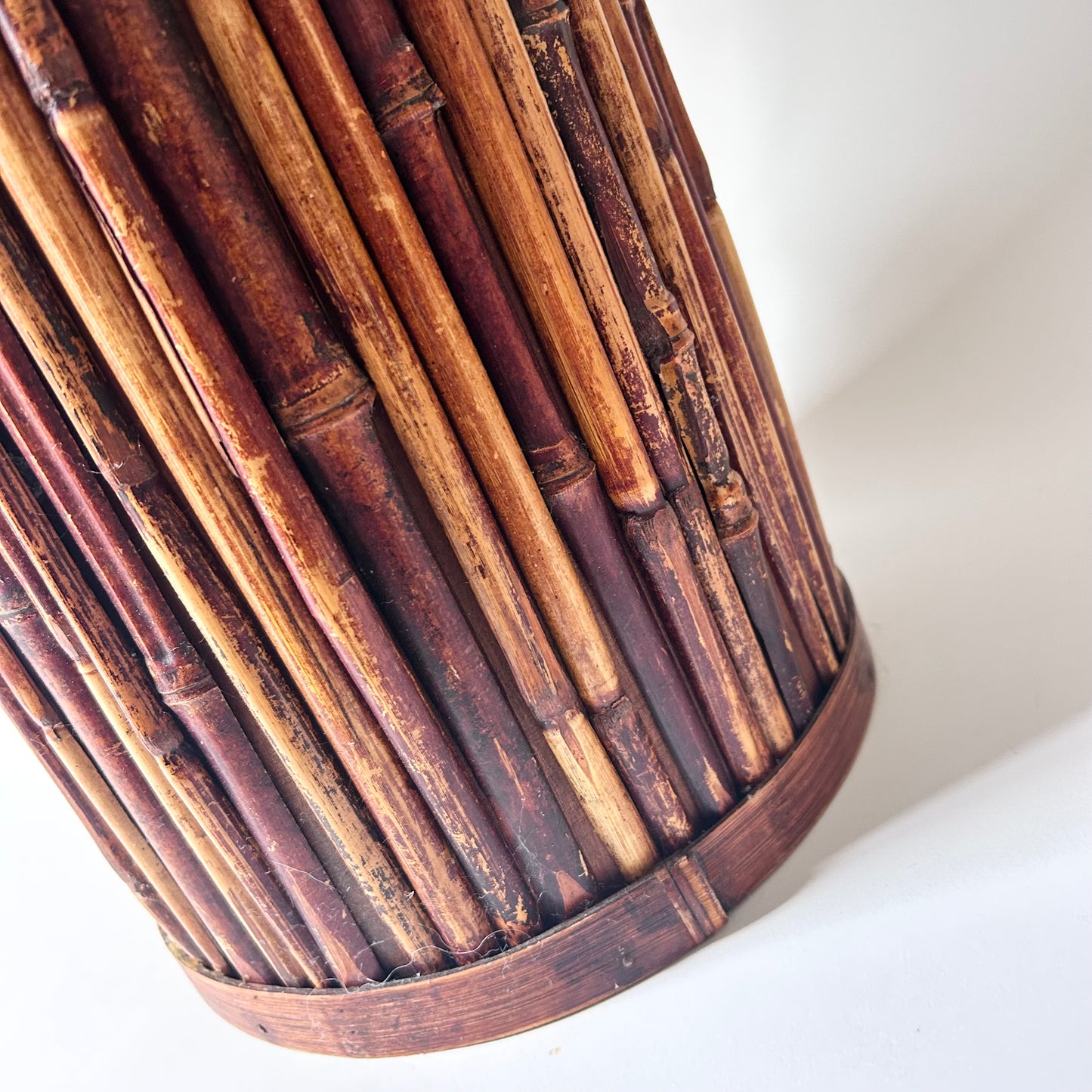 Vintage Tortoiseshell Bamboo Umbrella Stand