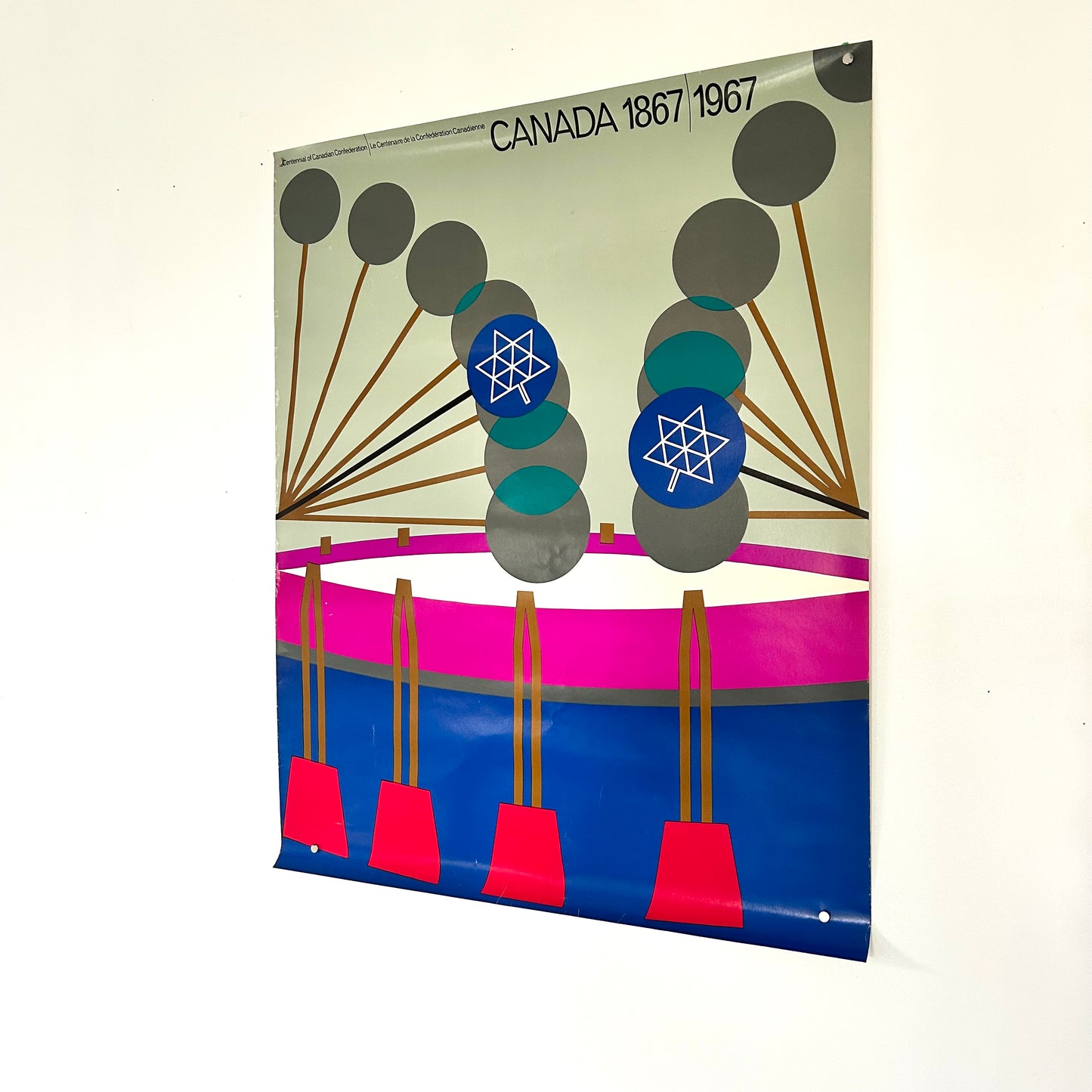 Vintage Centennial of Canada Poster