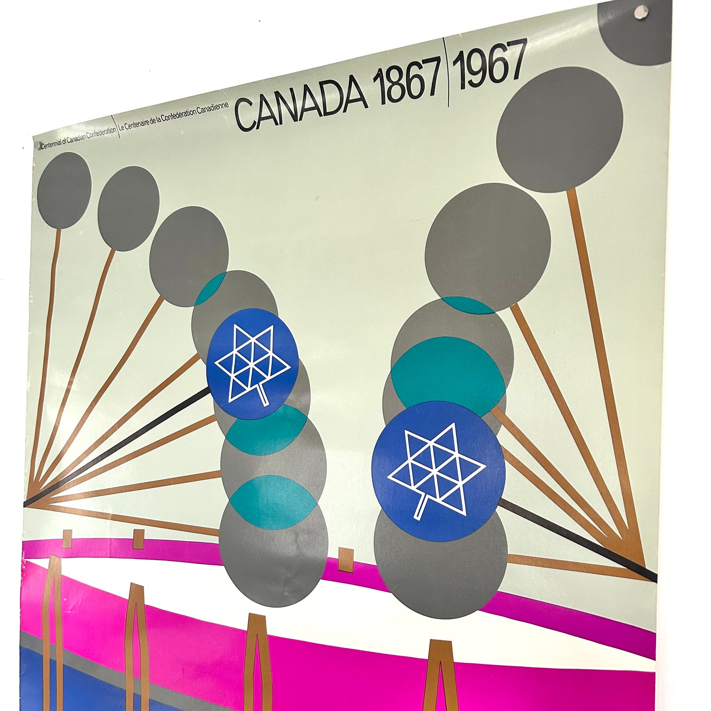 Vintage Centennial of Canada Poster