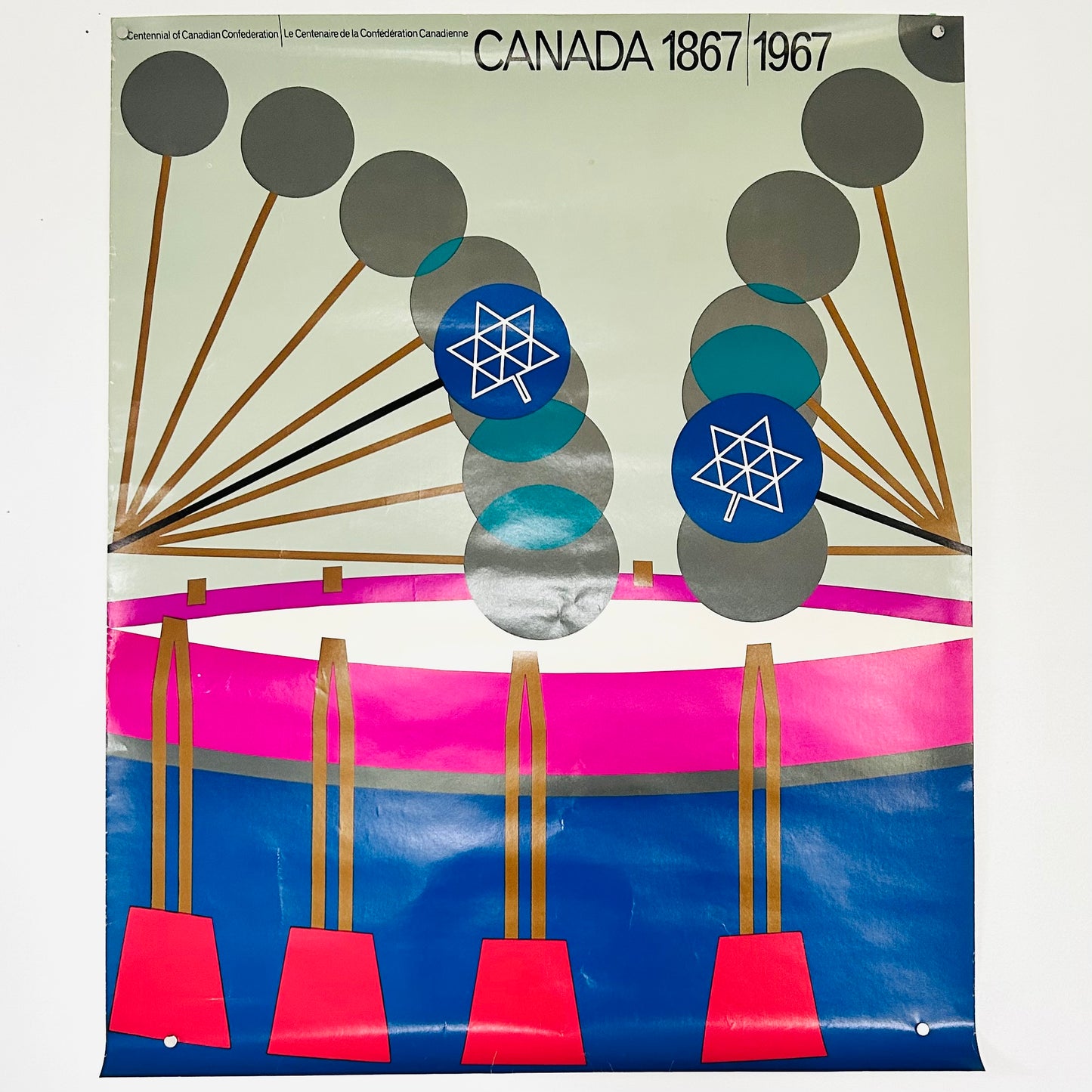 Vintage Centennial of Canada Poster