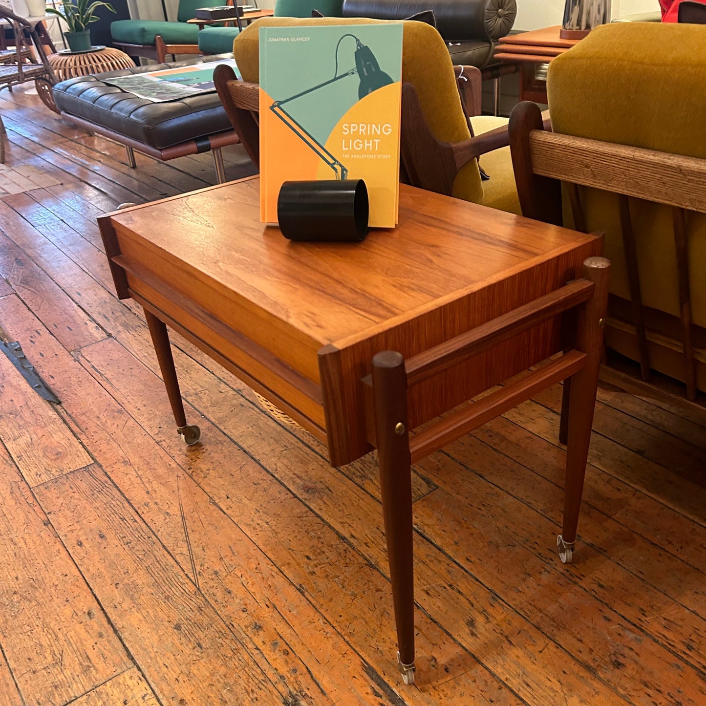 Teak Side/Sewing Table