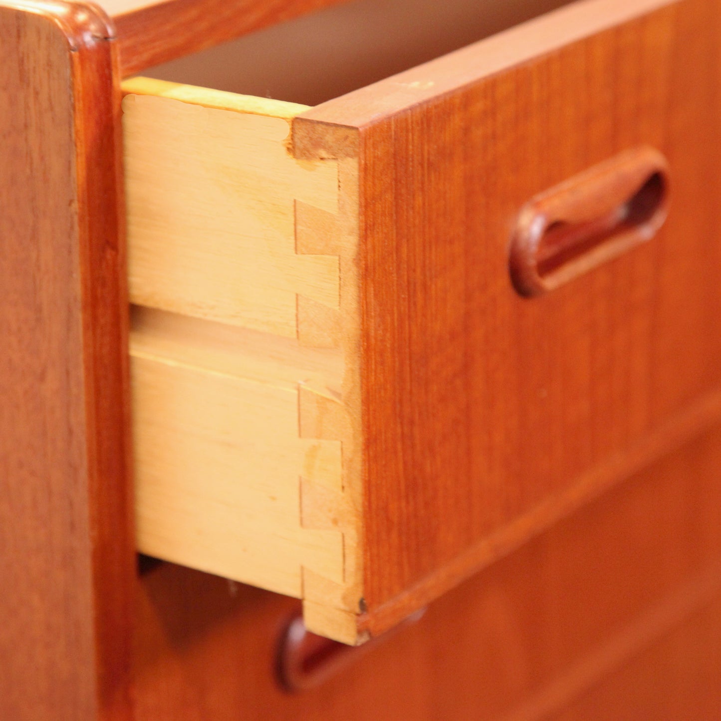 Danish Teak High Boy Dresser