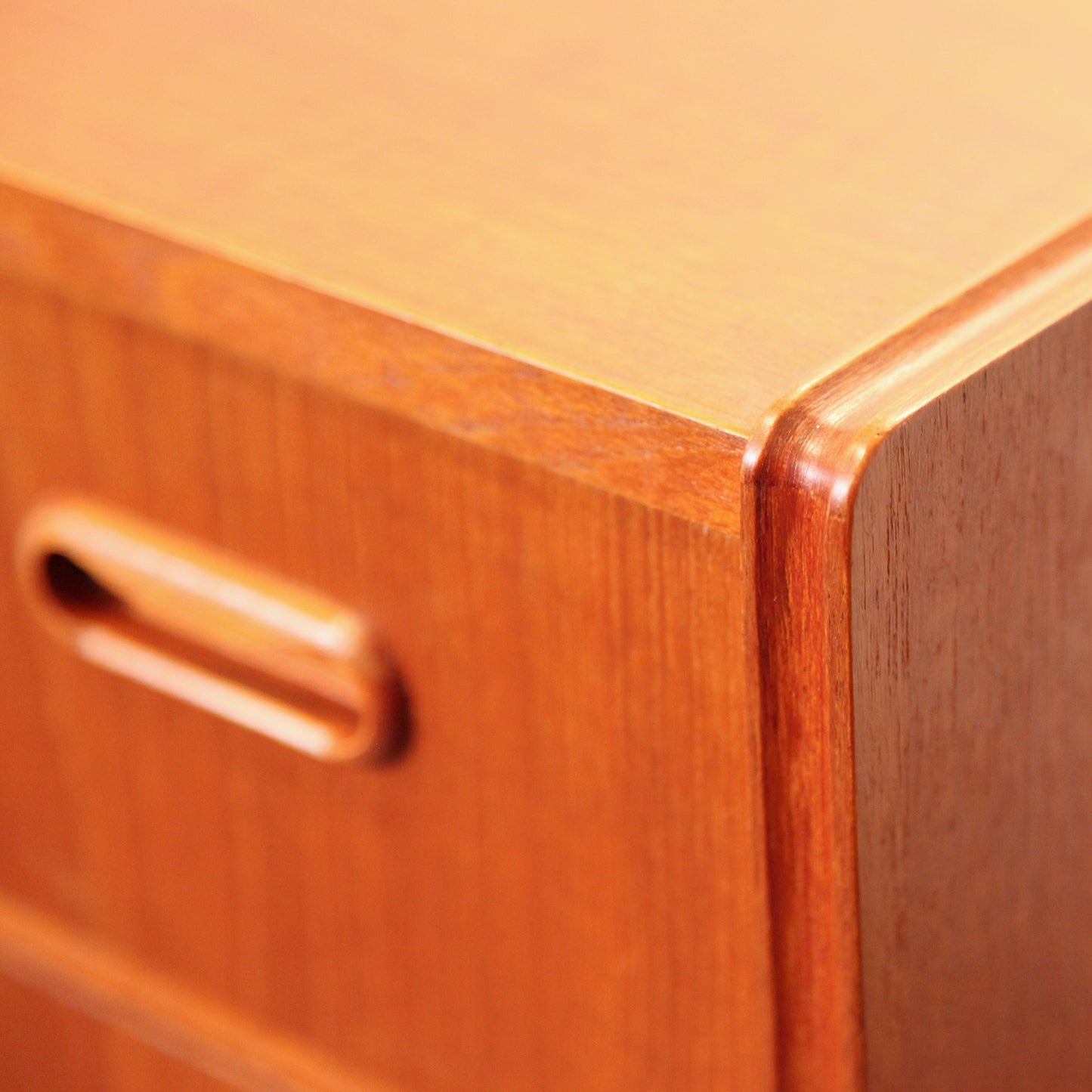 Danish Teak High Boy Dresser