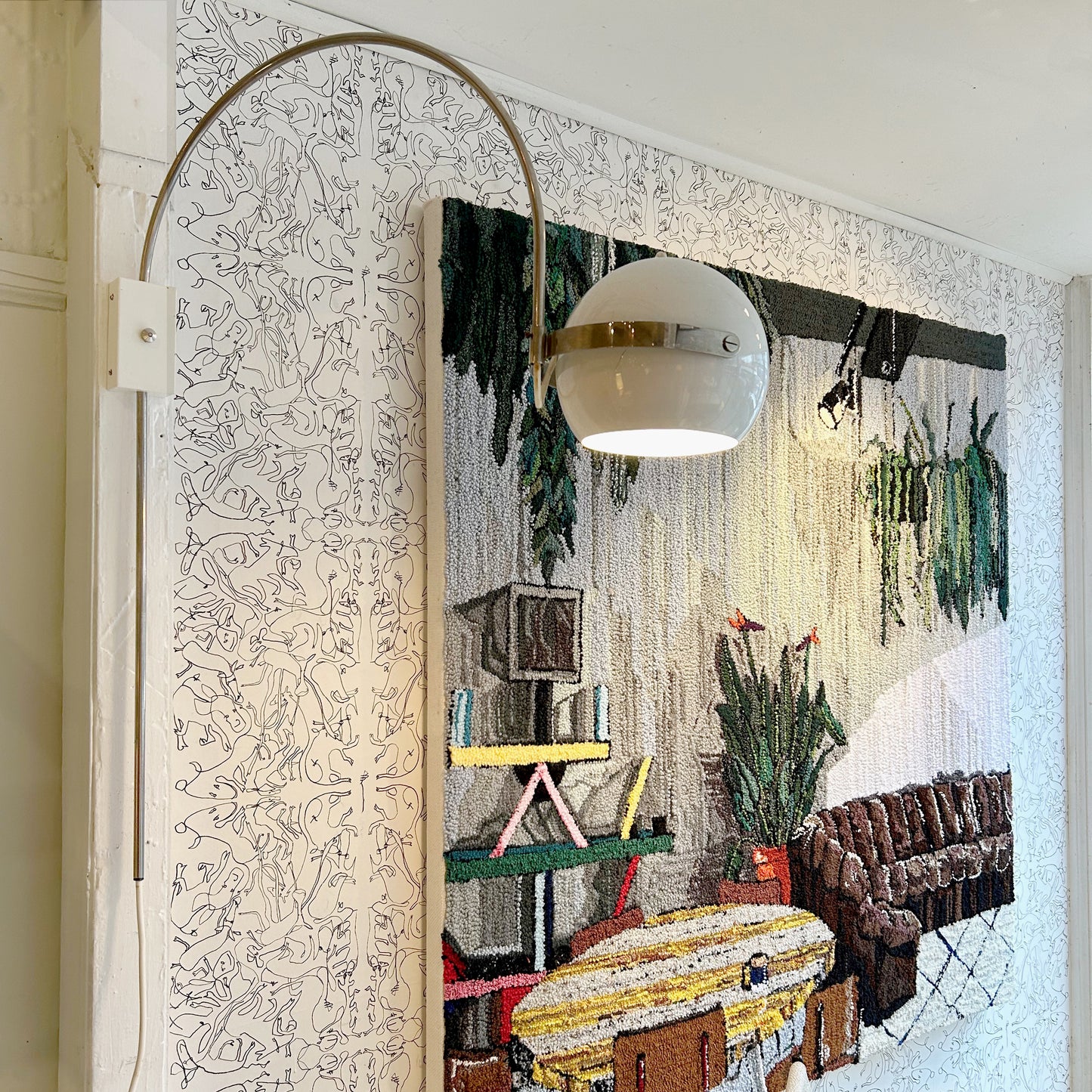 1970s Arc Wall Lamp