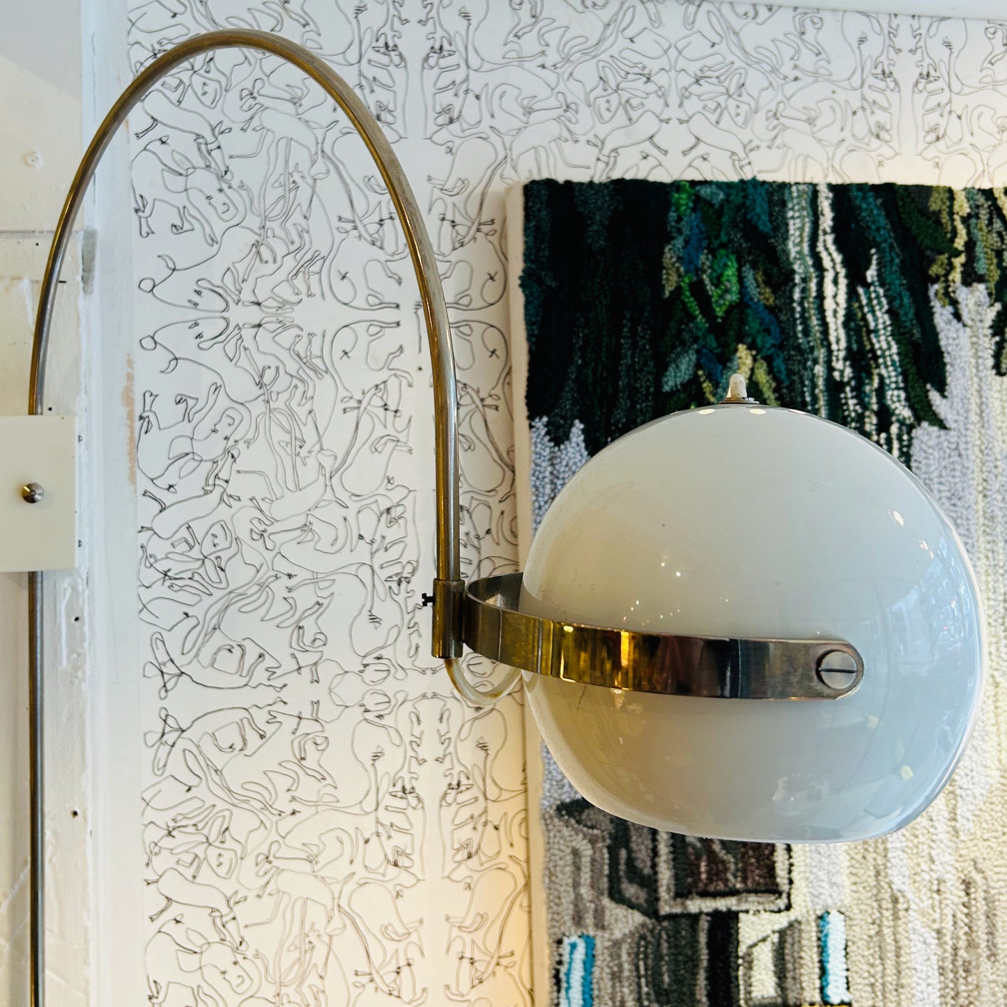 1970s Arc Wall Lamp