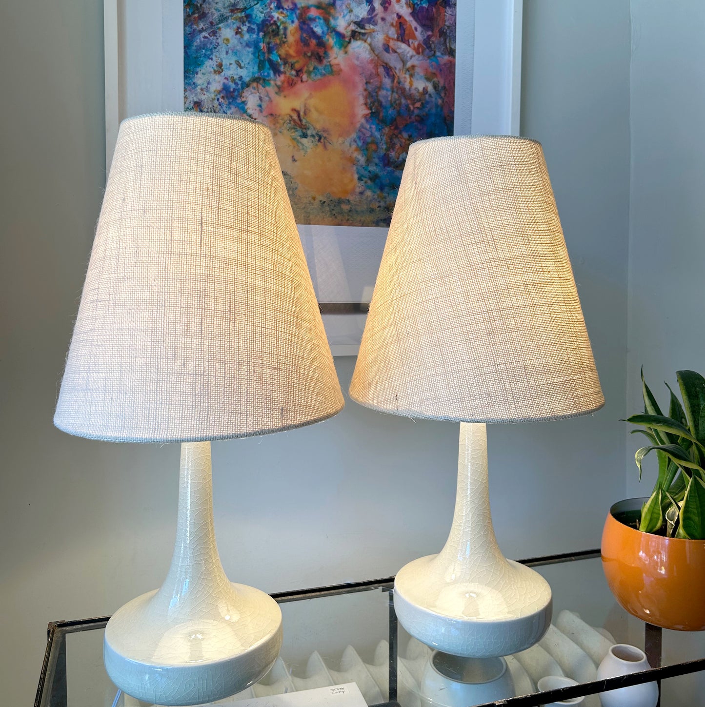 Pair of Lotte Lamps No. 1400