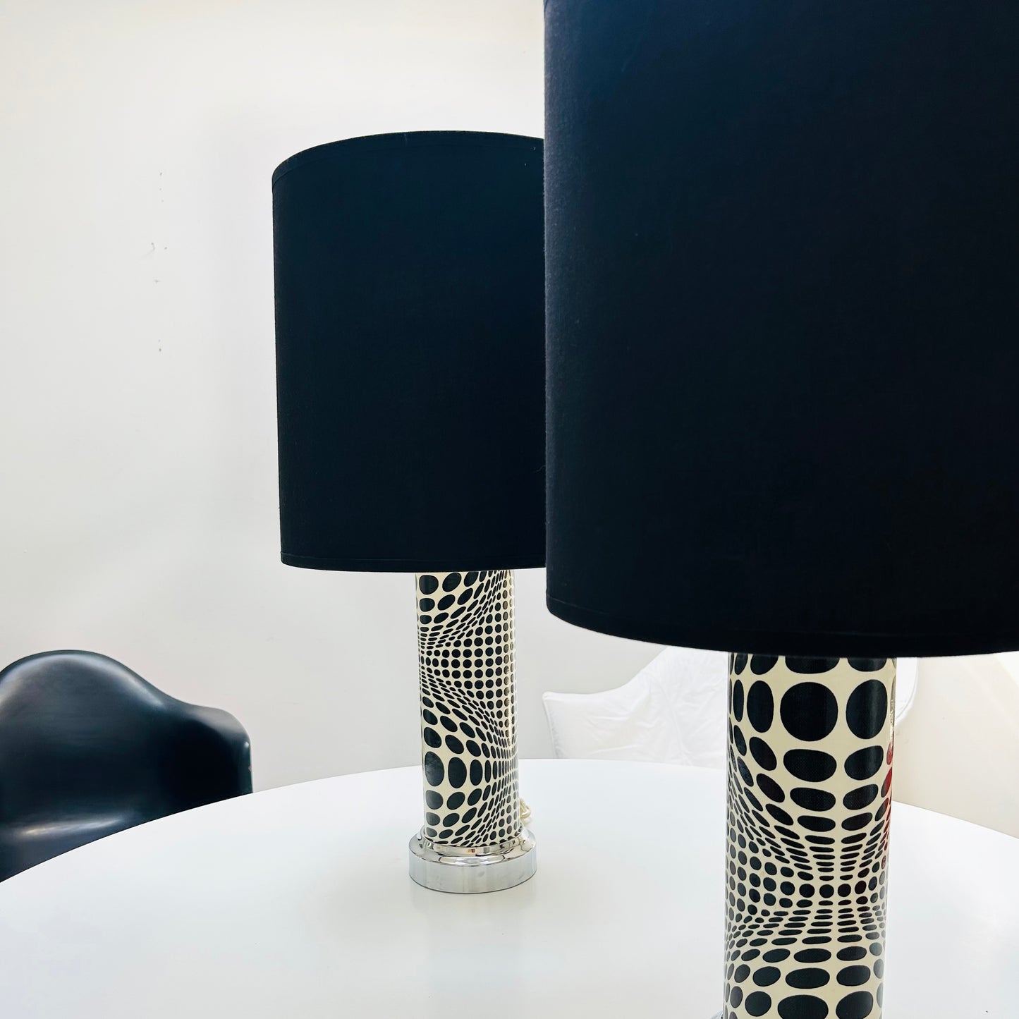 1970s Op Art Lamps