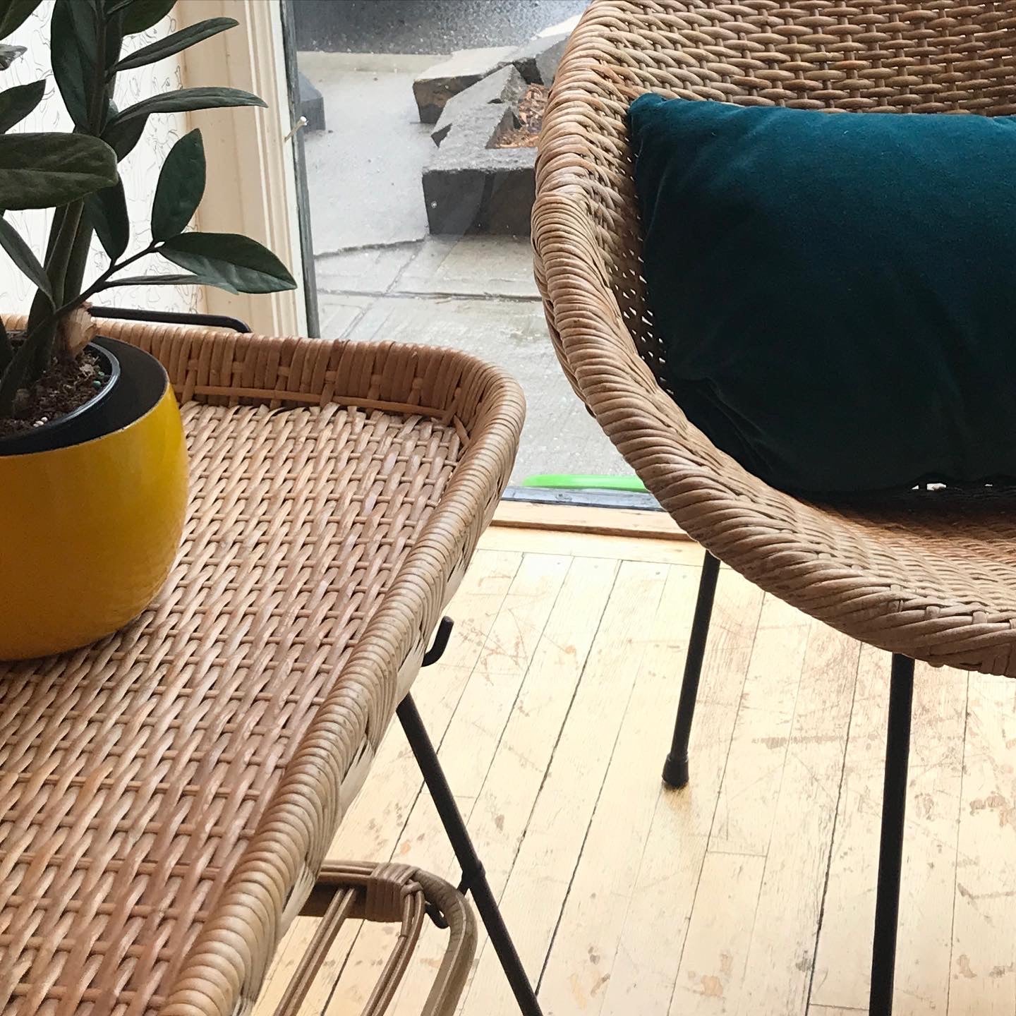 1950s Rattan Patio Set