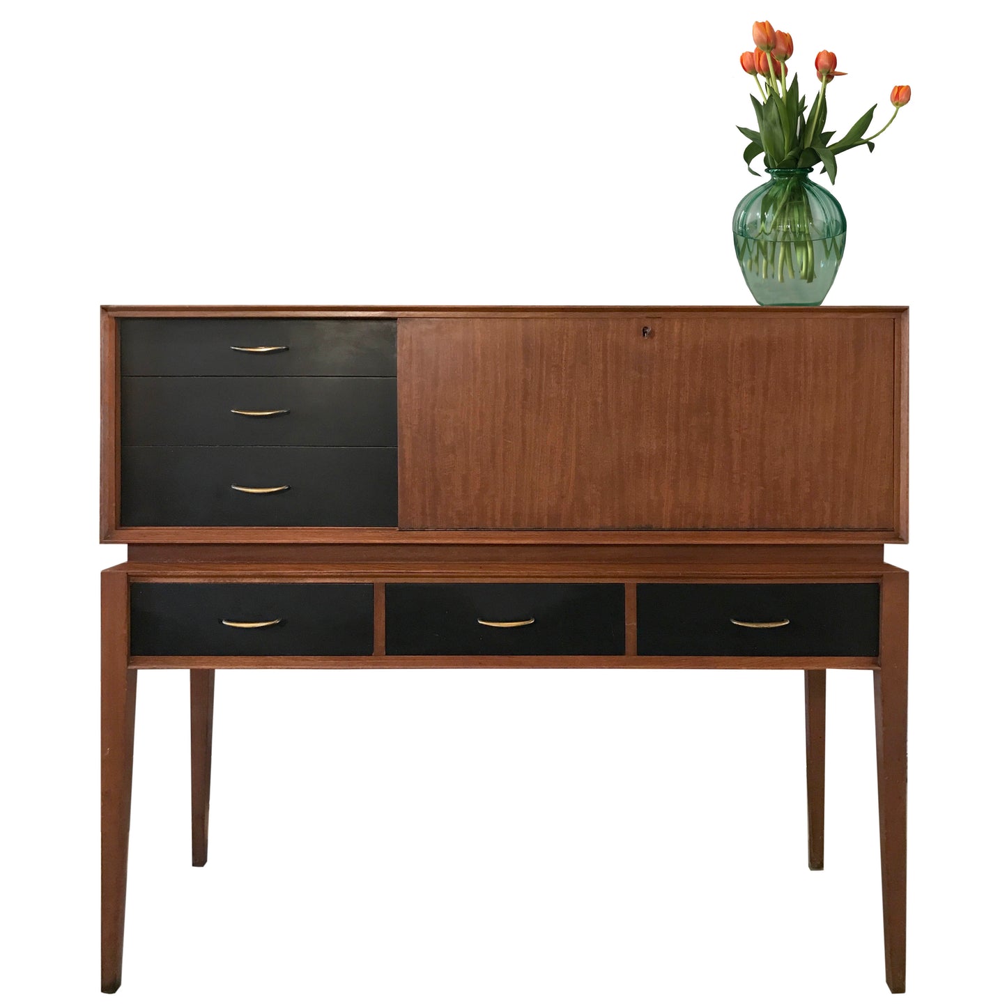 RARE. 1950s British Teak Cabinet