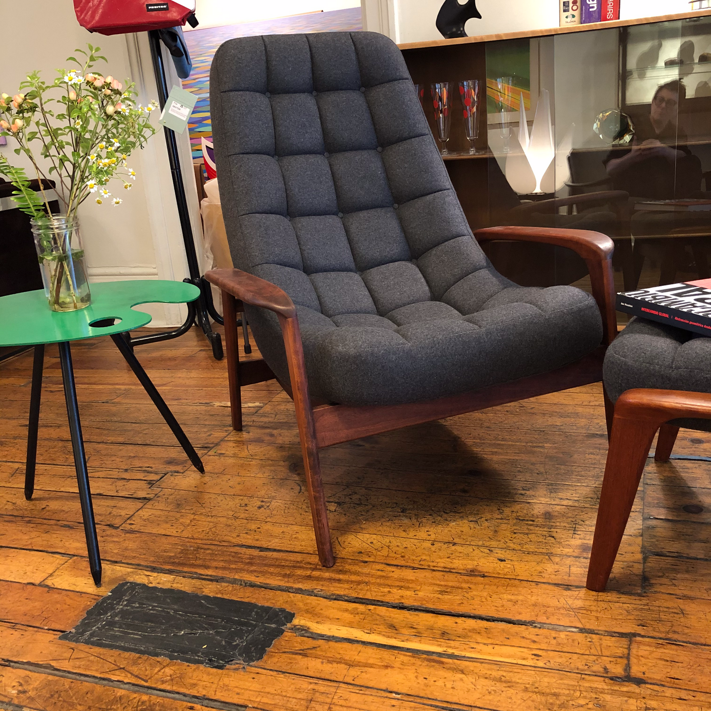 Huber Lounge Chair and Ottoman