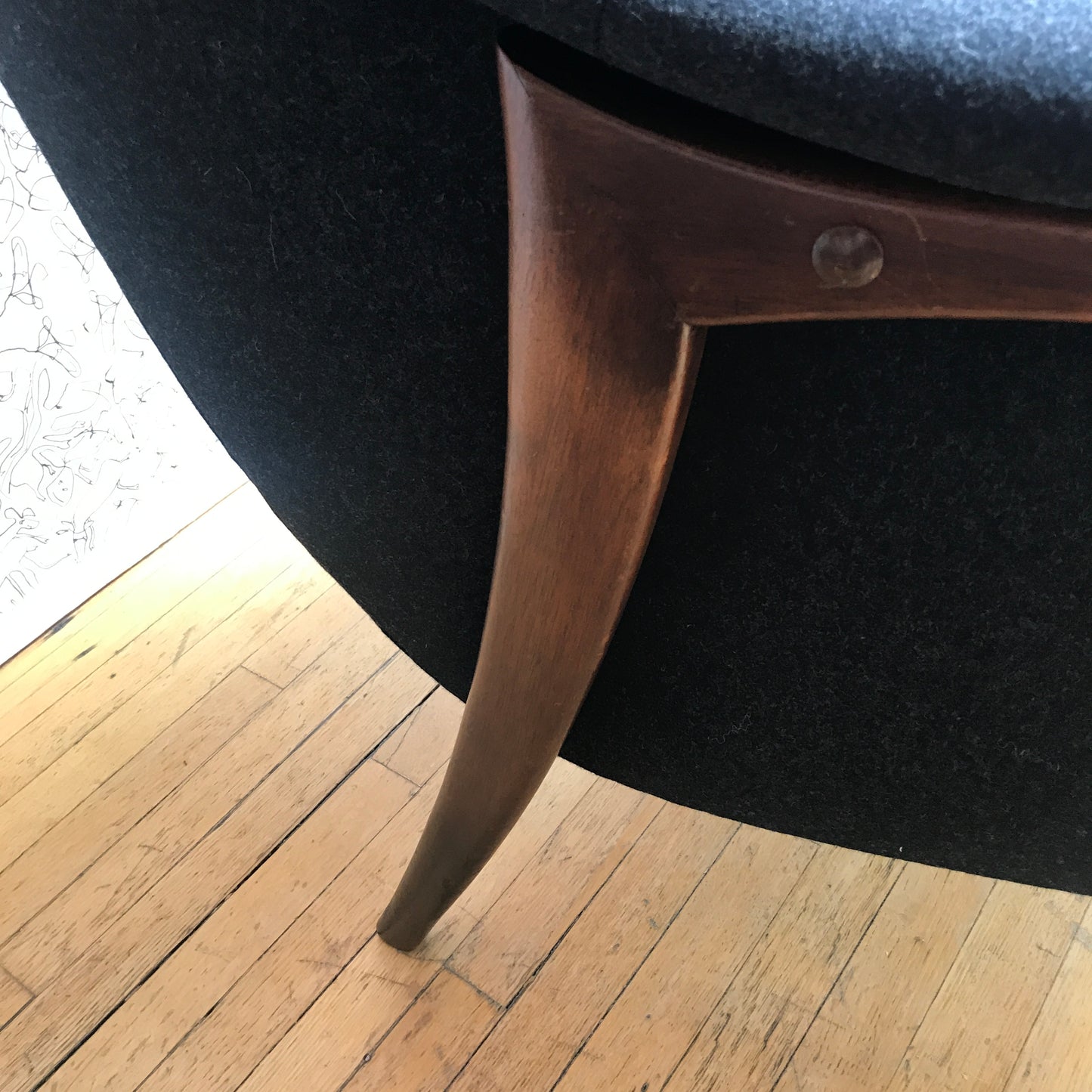 1950s Lounge Chair & Ottoman