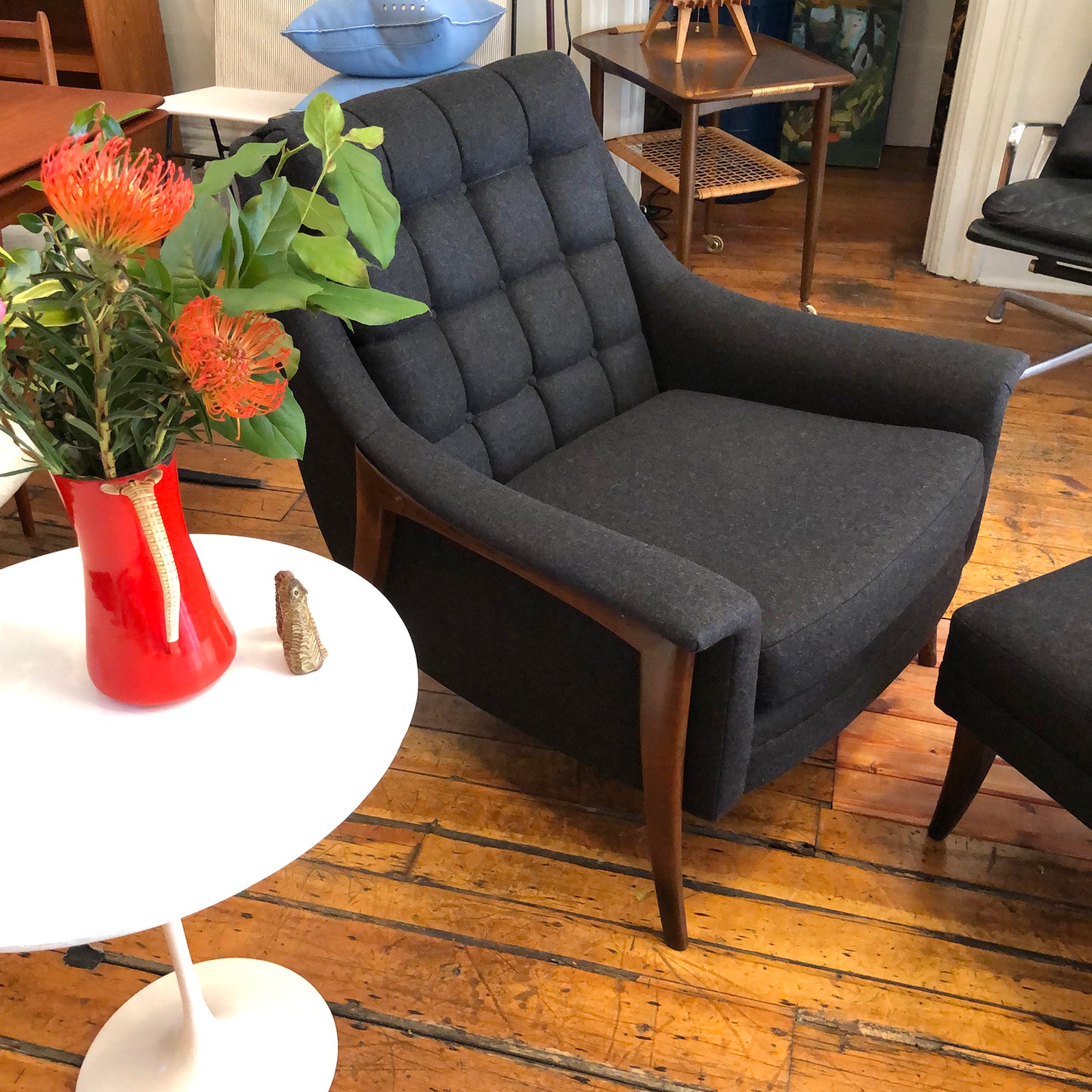 1950s Lounge Chair & Ottoman