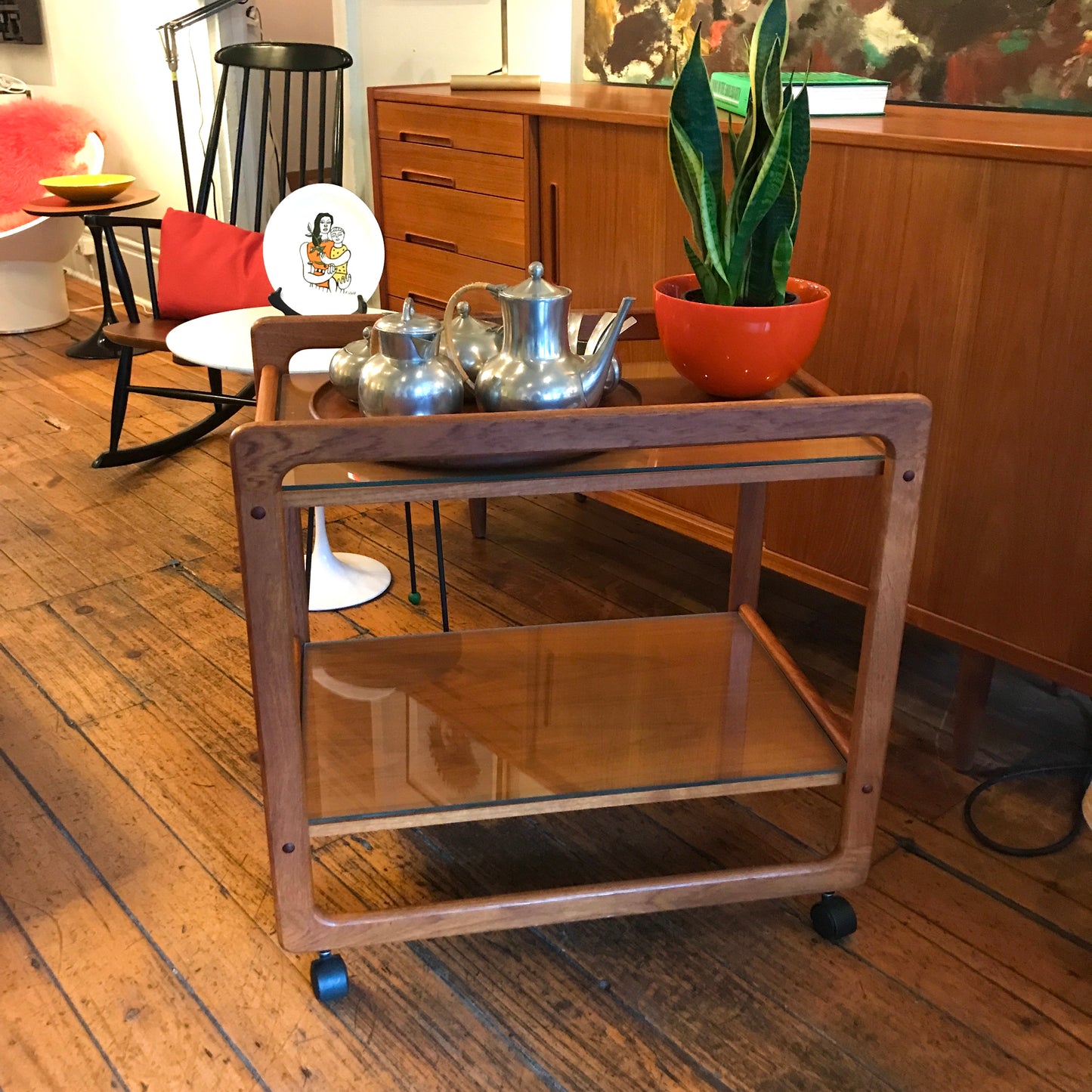 Teak Trolley