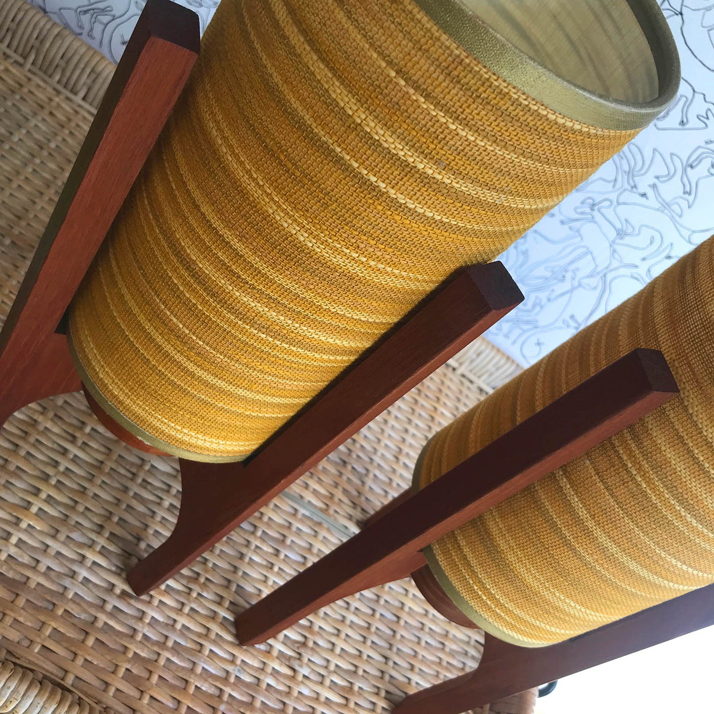 Teak Table Lamps