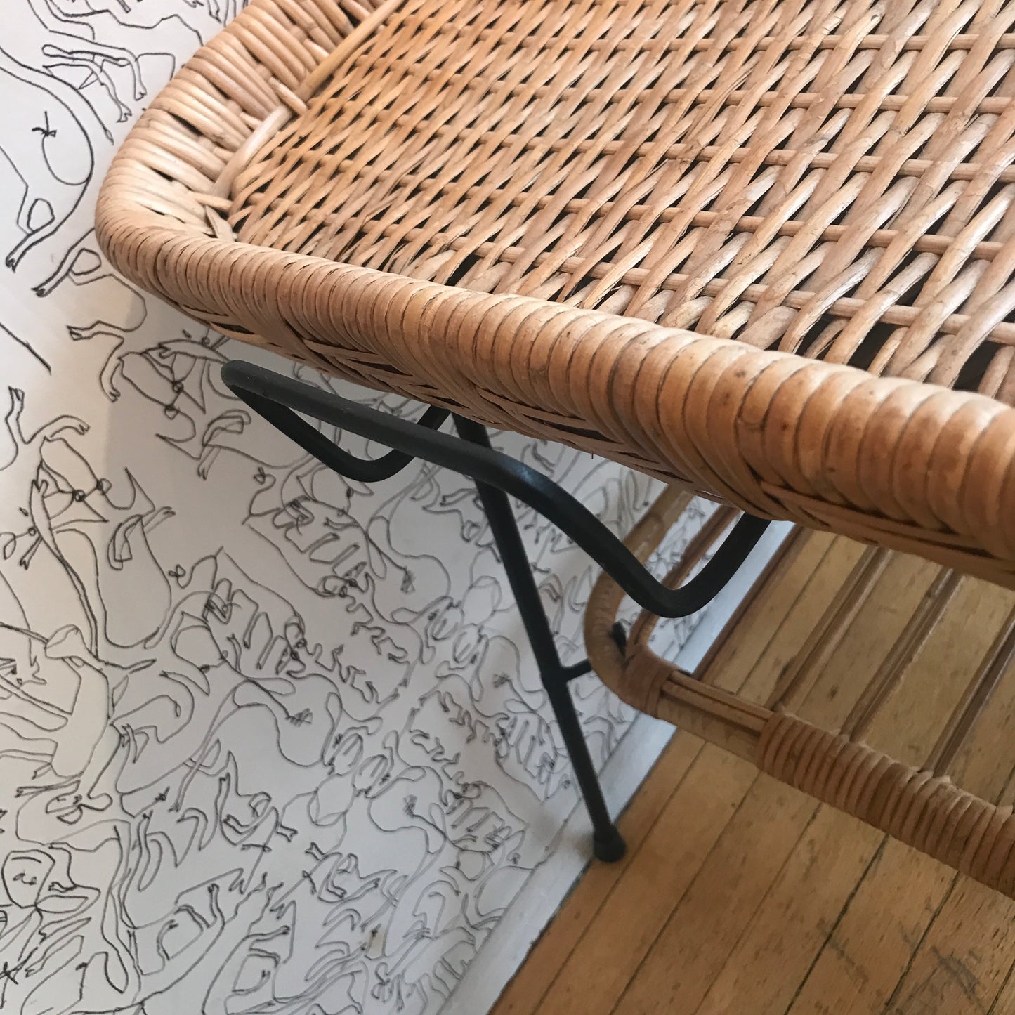 1950s Rattan Patio Set