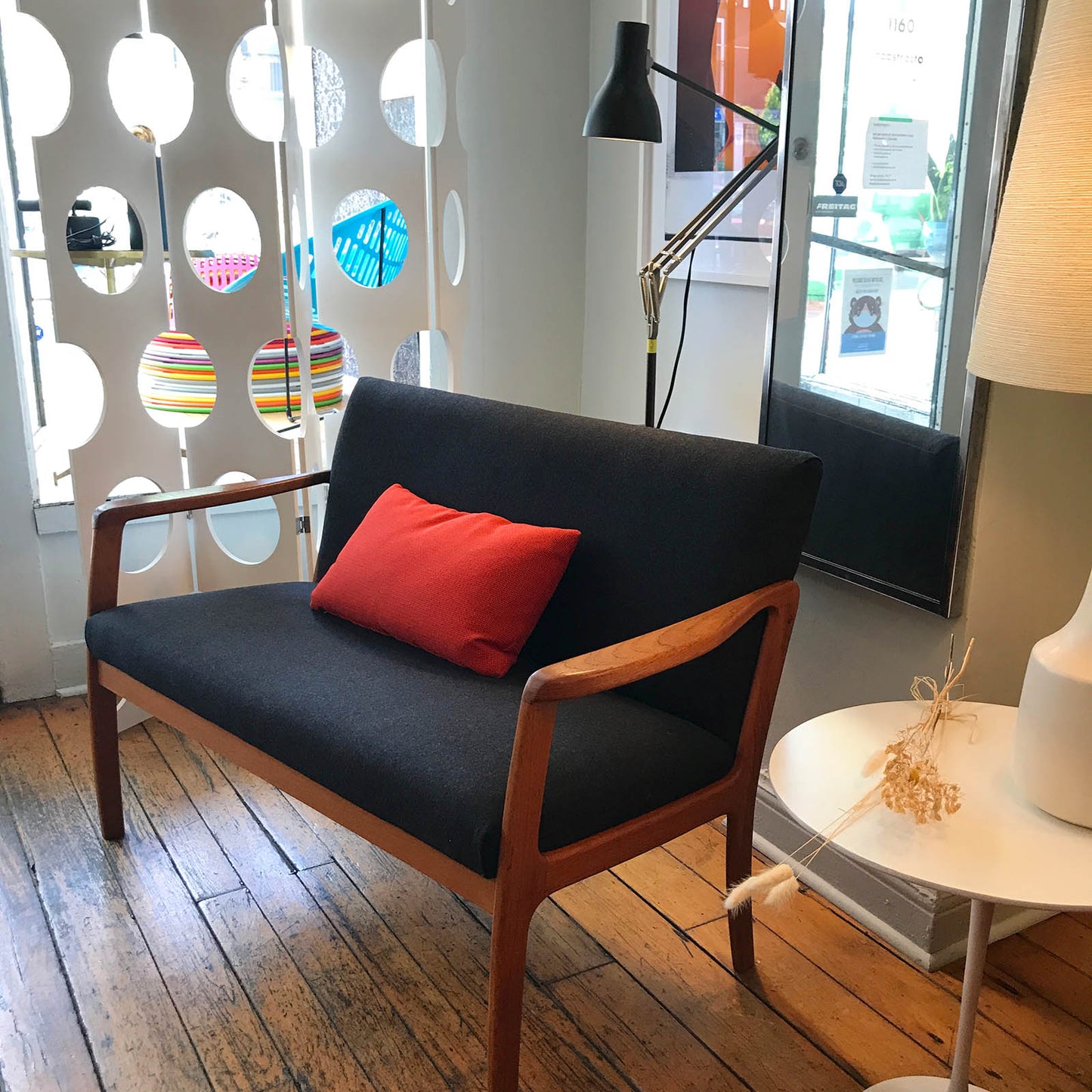 Danish Teak Love Seat