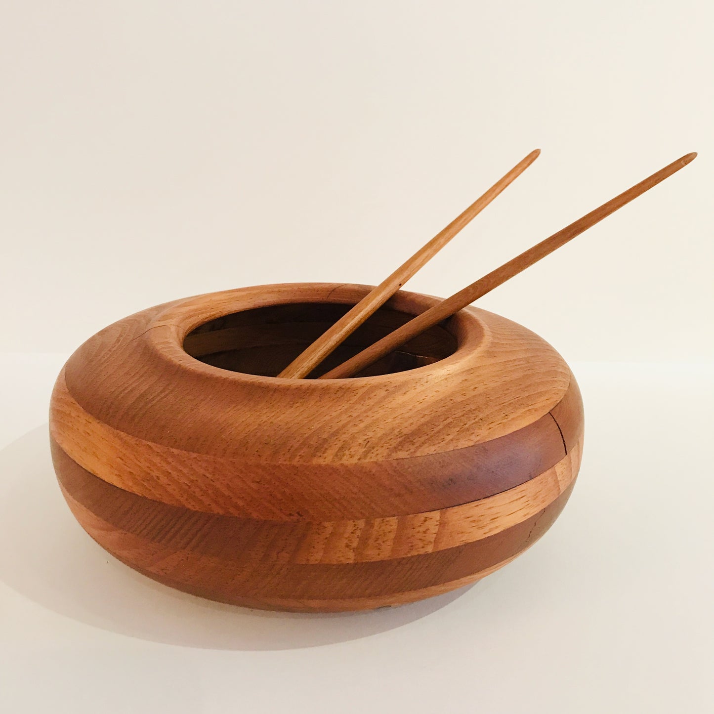 Teak Salad Bowl and Tongs