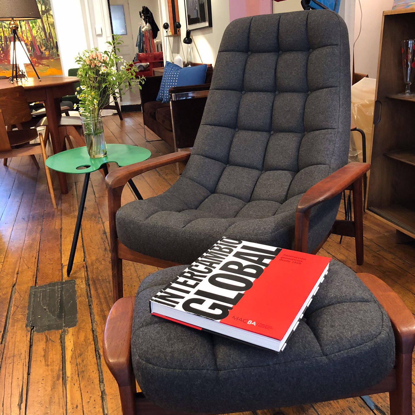 Huber Lounge Chair and Ottoman