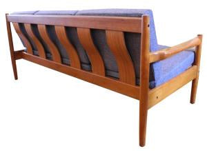 Mid Century Teak Three-Seater Sofa