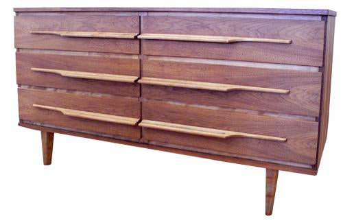 Six Drawer Walnut Dresser