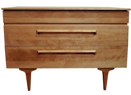Three-Drawer Birch Dresser