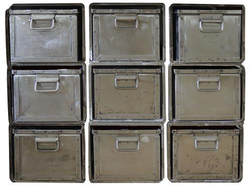 1930s Industrial Steel Drawers