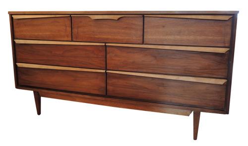 Martinsville Walnut and Birch Dresser