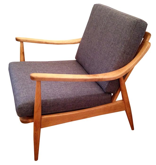 Mid Century Danish Birch Lounge Chair