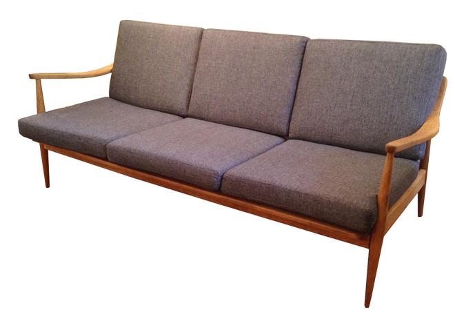 Mid Century Danish Birch Sofa