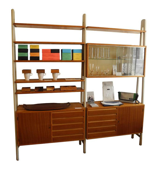 Swedish Teak Shelving Unit