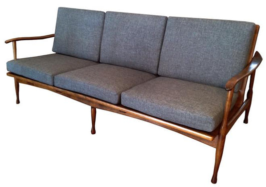 Mid Century Walnut Sofa