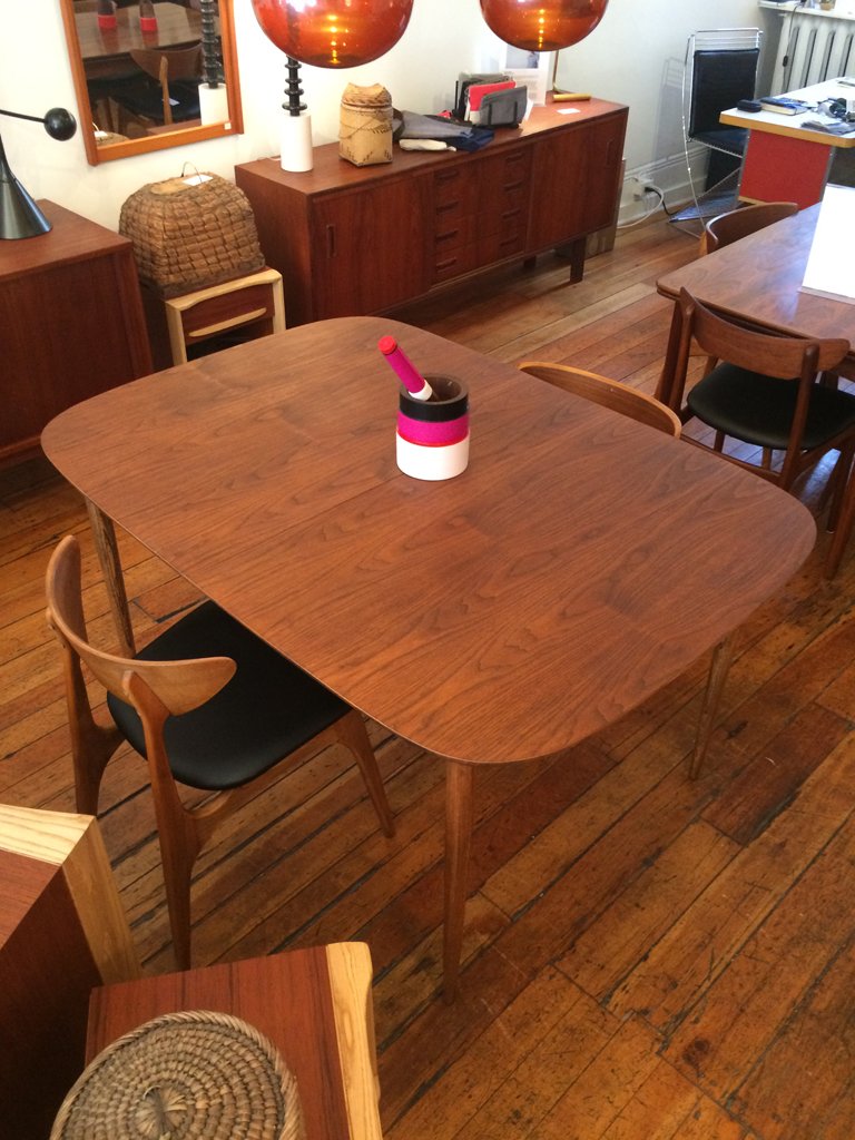 Walnut Dining Table & Chair