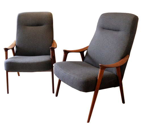 Rare Scandinavian Lounge Chairs