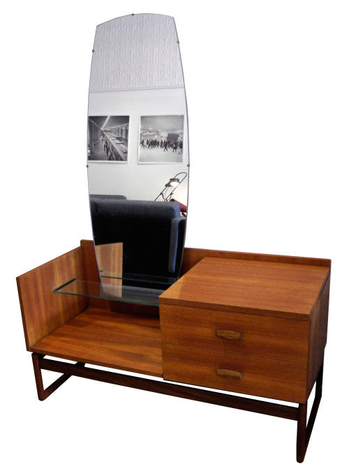 British Teak and Rosewood Vanity