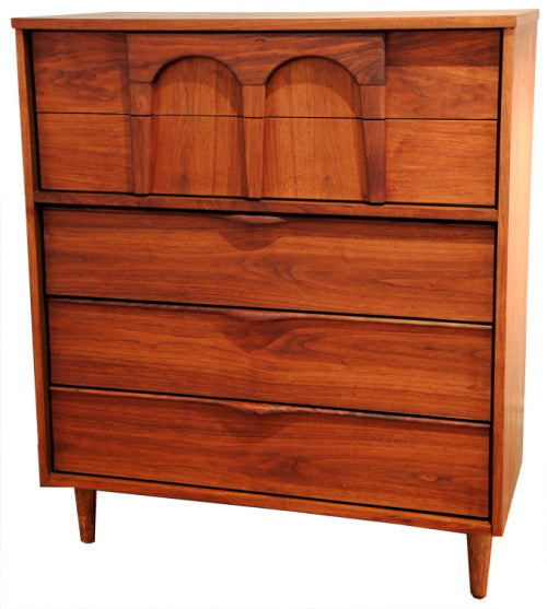 Mid Century Walnut Highboy