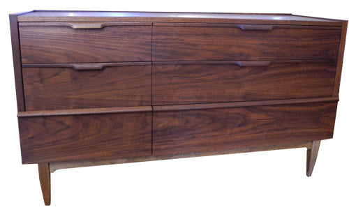Mid Century Modern Walnut Dresser