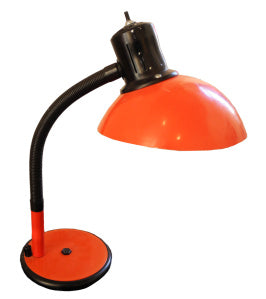 Bauhaus-Inspired Orange Desk Lamp