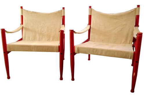 Danish Safari Chairs by Niels Eilersen
