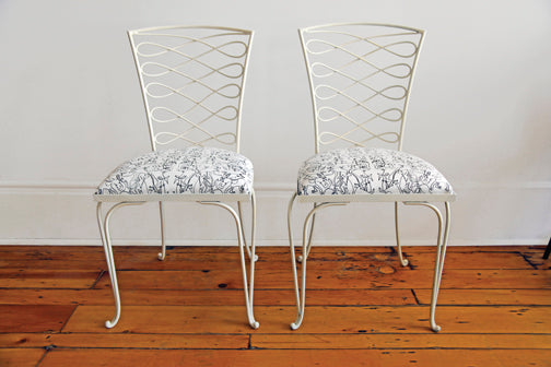 René Prou Iron Chairs