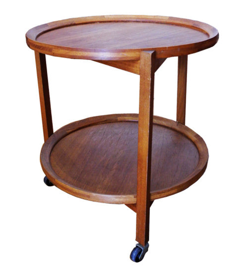 Danish Teak Bar Cart